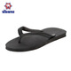 泰國原裝進(jìn)口正品南洋大象正宗天然橡膠老象老緬耐穿人字拖 黑色 41-42 (255mm) 泰國碼10.5號