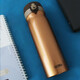 膳魔師（THERMOS）鈦杯Ti保溫杯純鈦商務(wù)辦公彈蓋TCTA-470 GD 帝王金 470ml