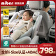 Mibermiber智能兒童寶寶安全座椅0–12歲嬰兒車(chē)載通風(fēng)汽車(chē)用360度旋轉 classline云母白官配版