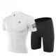 洛克兄弟（ROCKBROS）夏季骑行服套装男女山地公路自行车衣服单车装备 白色套装（logo款） XL