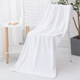 浴巾美容院按摩鋪床巾專(zhuān)用成人女不掉毛強吸水速干超細纖維大毛巾 （浴巾）鎖邊白色 140x70cm普通款