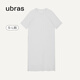 ubras【特賣(mài)】云棉短袖家居服舒適睡衣女睡裙舒適抗靜電防螨蟲(chóng) 白色 L