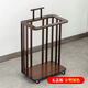 耘竹家人茶水架簡(jiǎn)約小茶車(chē)楠竹可移動(dòng)家用茶臺帶輪茶桌邊柜茶幾燒水壺架子 方形款胡桃色茶臺（單茶臺） 組裝
