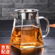 益馨榮 耐熱加厚玻璃四方公道直身公道杯杯帶茶漏茶海功夫玻璃茶具分茶 550ml方公道杯+過濾網(wǎng)