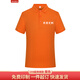 蠻威夏季t恤定制logo印字短袖polo工作服刺繡工衣工裝團隊服裝文化衫 橙色 XL