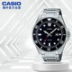 卡西歐（CASIO）【新款】劍魚(yú)鋼帶潛水表運動(dòng)手表MDV-107D-1A1VDF「星耀黑盤(pán)」