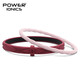 power ionics潮牌雙子時(shí)尚多礦物硅膠情侶男女學(xué)生防水運動(dòng)手環(huán)手鐲套裝 酒紅色/淡粉 小碼(手腕周長(cháng)小于等于15厘米)