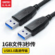 優(yōu)越者USB3.0延長(cháng)線(xiàn)公對公雙頭帶信號放大KVM調試線(xiàn)高速傳輸數據線(xiàn)移動(dòng)硬盤(pán)手寫(xiě)板攝像頭加長(cháng)數據連接線(xiàn) 3.0延長(cháng)線(xiàn)【公對公】C4102BK-1.5米