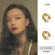 沐嫣輕奢耳環(huán)韓國氣質(zhì)耳夾女無(wú)耳洞高級感耳飾生日禮物小眾金色耳夾 幾何三角形耳釘