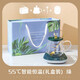 愛尚品 暖暖杯55度畢業(yè)季禮物送老師紀(jì)念品智能恒溫杯墊底座可調(diào)溫牛奶加熱器奶神器伴手禮生日禮物女友 玻璃杯-暖杯墊-勺子-蓋子+禮盒裝綠