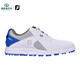 FootJoy青少年高爾夫球鞋男女童鞋Pro/SL輕量穩定舒適無(wú)釘運動(dòng)golf兒童鞋 45029-白/灰/藍（鞋帶款） 37.5 =美碼6碼