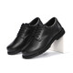 君洛克頭層牛皮4寸防滑大頭皮鞋男黑色經(jīng)典百搭通勤軍迷戰術(shù)皮鞋D19401 黑色 42