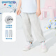 歌瑞家（greatfamily）兒童褲子女童裝 夏季新款小童中大童防蚊褲休閑褲長(cháng)褲樂(lè )友 灰色 110 【4-5歲】
