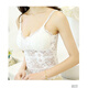 驍芬帶胸墊大碼美背長(cháng)款蕾絲吊帶背心女百搭外穿內搭防走光打底衫 159#一件 白色 均碼 建議(80-130斤))