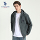 U.S. POLO ASSN.保羅衛衣男休閑連帽男士衛衣百搭衣服男裝上衣外套 高級灰 2XL 