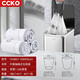 CCKO垃圾袋 加厚抽繩大號塑料袋子家用廚房衛(wèi)生間商用防漏車載垃圾袋 12-15L(48個(gè)/卷)*3卷(共144只)