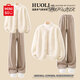 名創(chuàng  )優(yōu)品（MINISO）小香風(fēng)套裝女2025年秋冬季新款搖粒絨保暖外套寬松闊腿褲氣質(zhì)穿搭 【兩件套】米白+奶茶棕 M 160 (體重100-115斤)