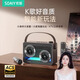 索愛（soaiy）SH06直播聲卡話筒超重低音炮大功率立體聲廣場舞戶外k歌電木吉他樂器音箱音響雙麥