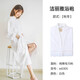潔麗雅浴袍男女情侶學(xué)生純棉睡袍春夏季透氣舒適毛巾料五星級酒店浴衣 w0305（四季款）*白色 M碼男女可穿（165-175cm）