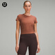 lululemon丨All It Takes 女士運(yùn)動 T 恤 *羅紋 Nulu? 瑜伽上衣 LW3GNAS 古銅棕 XS /4