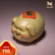 銅師傅 《福豬》客廳 桌面 銅擺件 家居裝飾工藝品