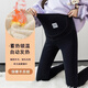 南叮雅格孕婦褲子打底褲秋冬托腹褲修身顯瘦加絨百搭外穿彈力長(cháng)褲秋冬款 羊羔絨 黑色 XXL 140-165斤