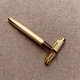 竹節黃銅筆金屬商務(wù)簽字筆復古銅筆中性筆學(xué)生用定制刻字禮物 注意不是全銅：鎳+鍍銅金色材質(zhì)筆不刻字