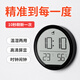 康巴絲（Compas）溫濕度計室內鬧鐘溫度表嬰兒房臥室廚房磁吸多功能時(shí)鐘 2303黑色新年禮物