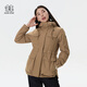 KOLON SPORT可隆運(yùn)動(dòng)工裝外套女士防水防風(fēng)保暖連帽可調(diào)節(jié)棉服