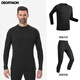 迪卡儂（DECATHLON）保暖內(nèi)衣男女秋衣秋褲速干防寒滑雪上衣褲子套裝- BL 100 SKI100 男士-黑色套裝 XXL