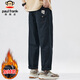 大嘴猴（paul frank）休閑褲男秋冬季美式褲子男士工裝褲男褲寬松長(cháng)褲