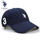 U.S.POLO ASSN.保羅帽子polo棒球帽男士女春夏秋冬純棉刺繡運(yùn)動(dòng)帽戶外防曬遮陽(yáng)帽 藏青色 (54-60cm)可調(diào)節(jié)