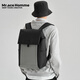 Mr.ace Homme韓版女高中大學(xué)雙肩包輕便休閑大容量書(shū)包旅行電腦背包男 深碳灰