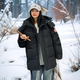 東北雪鄉(xiāng)加厚羽絨服女2024零下40°保暖外套長白山旅游防寒裝備男 黑色-女士-白鵝絨 -40°防寒 M 充絨300克（90-110斤）