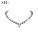 ZEGL灰色仿珍珠愛(ài)心項(xiàng)鏈毛衣鏈新款送女朋友禮物情人節(jié)生日 綠野灰珍珠愛(ài)心項(xiàng)鏈+品牌專(zhuān)屬禮盒