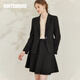 ROEYSHOUSE羅衣知性西裝外套半身裙兩件套女春裝新款職業(yè)套裝09370 黑色 2XL