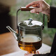 三界（SANJIE）電陶爐煮茶器耐熱玻璃花茶水果茶白茶煮茶壺燒水壺大容量壺家用壺 沐壺 煙灰款