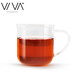 VIVA scandinavia玻璃茶杯耐熱防裂透明彩色玻璃杯高硼硅杯子水杯簡約北歐400ml 透明1只【V82700】