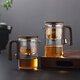 神雕（SHEN DIAO）加厚全玻璃壺飄逸杯泡茶器茶水分離玻璃內(nèi)膽過濾沖茶器保溫茶具 小蠻腰（7件套裝） 720ml