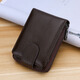 卡包男真皮駕駛證皮套大容量多卡位防消磁牛皮卡片包女駕照行駛證一體二合一證件夾 黑色卡包駕駛證 深啡色【頭層牛皮荔枝紋】