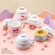 HELLO KITTY（凱蒂貓）三麗鷗陶瓷泡面碗帶蓋大學(xué)生宿舍用大容量多用兒童吃飯碗可愛餐具 My Melody 美樂蒂泡面碗