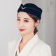 擇信 空姐帽子酒店前臺禮儀鼓隊演出帽舞蹈禮帽樂(lè )隊制服乘務(wù)員貝雷帽 藏青色 均碼適合55-57cm頭圍