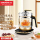 金灶（KAMJOVE）全自動(dòng)多功能可預(yù)約養(yǎng)生壺玻璃煮茶器 保溫?zé)畨鼗ú鑹刂悄芎銣貕匮喔C壺HT-590 琥珀金 1.8L