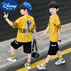 迪士尼童裝男童夏裝短袖套裝2025新款時(shí)髦洋氣衣服4-12歲小男孩帥氣網(wǎng)紅 黃色 人像短袖套裝 130 cm