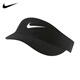 耐克（Nike） 空頂網(wǎng)球帽男女士夏季防曬無頂遮陽帽子運動鴨舌帽棒球籃球帽 CQ9334-010黑色【頭圍54-59cm】