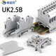 施茲坦 UK2.5B電壓端子排 UK2.5N螺釘式導軌接線(xiàn)端子2.5平方尼龍阻燃 UK2.5B灰色(僅端子) 100個(gè)
