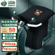 鴻迪 電動(dòng)車(chē)擋風(fēng)被冬季加絨加厚電瓶車(chē)防風(fēng)擋風(fēng)衣踏板車(chē)摩托車(chē)擋風(fēng)防水防寒護手護腿男女通用護膝保暖擋風(fēng)罩 印花款-咖啡熊黑色【加寬側翼+加厚絨里+男女通用】