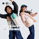 Q21親子運(yùn)動(dòng)外套男童女童防風(fēng)防曬透氣耐磨工裝拼接口袋薄款上衣 黑咖 140