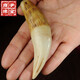 度尹天然駱駝牙護(hù)身吊墜男士大氣吊墜文玩收藏真牙大號(hào)牙齒手把禮品