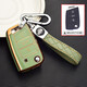 適用于16-20款大眾高爾夫·嘉旅鑰匙套 高爾夫·嘉旅汽車(chē)遙控器保護殼扣鑰匙包 B款【抹茶綠】+菱格雙扣